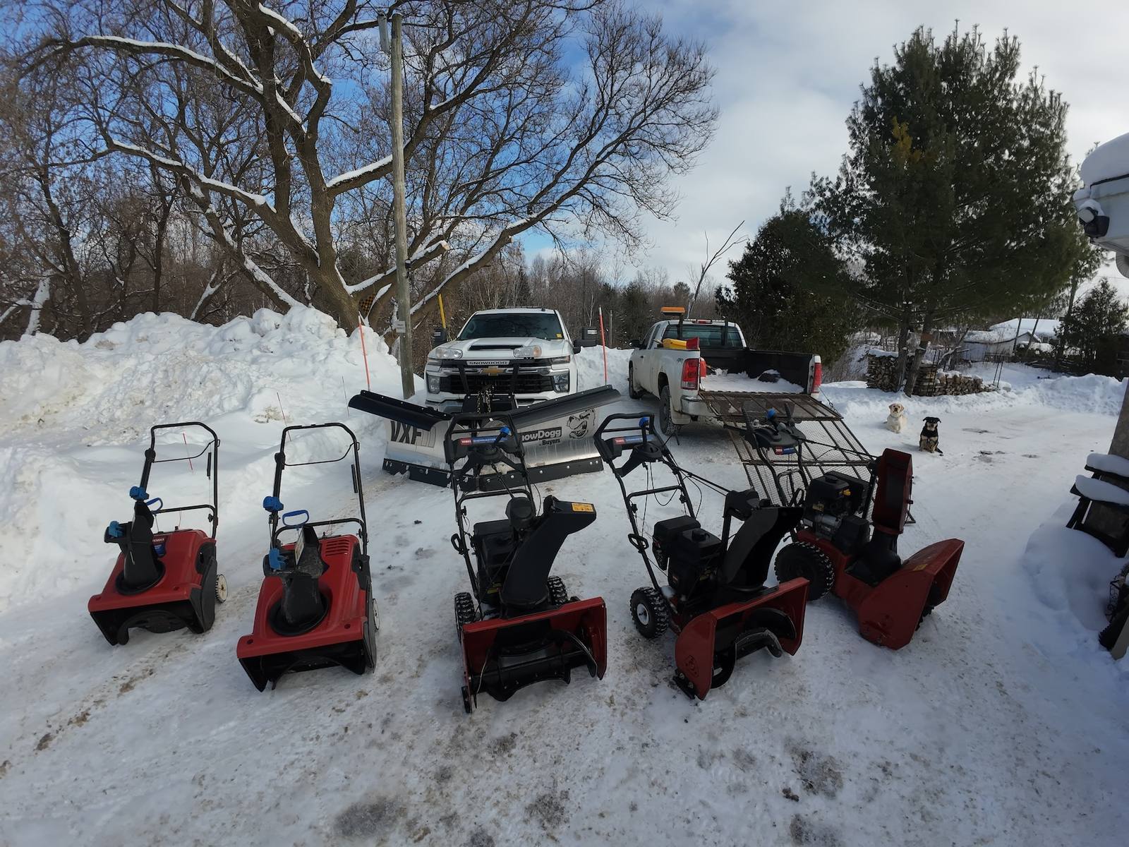 Snow removal equipment fleet